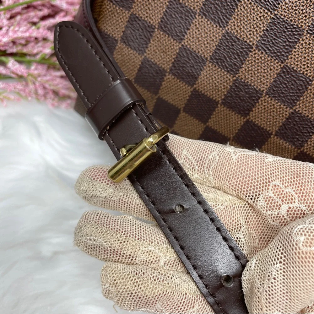 114 Pre Owned Authentic Louis Vuitton Damier Ebene Speedy 35 Bandouliere SP1144 - Picture 12 of 16